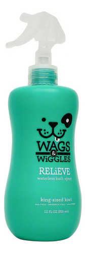 Shampoo Spray Anti-rascado Para Perros Wags & Wiggles Fragancia Kiwi Tono De Pelaje Recomendado Claro