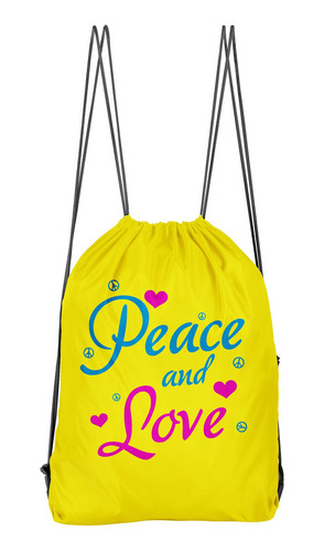 Bolso Deportivo Peace And Love (d0205 Boleto.store)