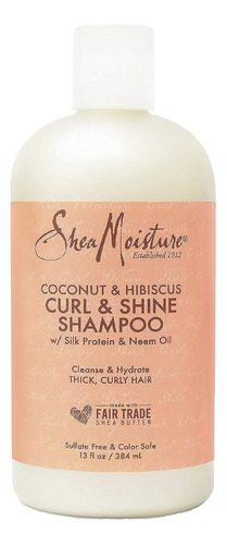 Shampoo Para Cachos Shea Moisture Coco E Hibisco 384ml