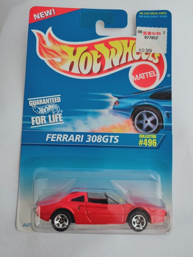 Hot Wheels Ferrari 308 Gts Rojo 1995 Metal Importado