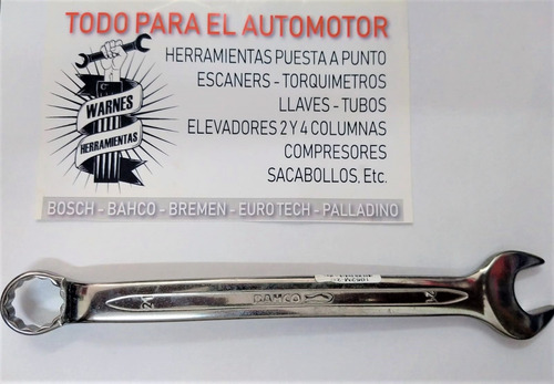 Llave Combinada 21mm Bahco Acodada Acero Cromo Vanadio Extra