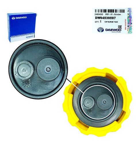 Imagen 9 de 10 de Tapa Envase Refrigerante Aveo Optra Spark Corsa Meriva