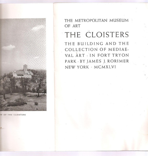 The Cloisters The Metropolitan Museum Of Art Rorimer New Yor