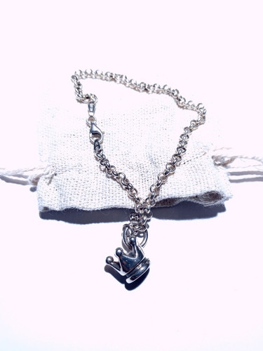 Imagen 4 de 4 de Pulsera Con Dije De Plata 925