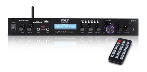 Pyle, Amplificador Pda7bu Bluetooth, Mp3, Digital Id3 200w Color Negro Potencia de salida RMS 200 W