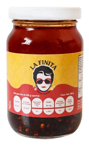 Salsa La Finita. Salsa Macha Aceite 100% Extra Virgen Oliva