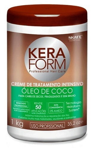 Creme Tratamento Intensivo Óleo De Coco 1kg Keraform