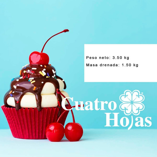 Cereza Con Tallo En Almíbar Diana 3.4 Kg