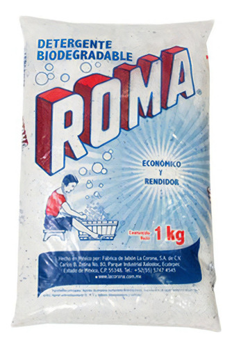 Detergente En Polvo Roma® Multiusos, Biodegradable, 1 Kg