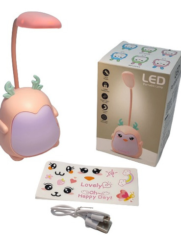 Lámpara Reno Led Usb Ajustable Lectura O Escritorio Niños