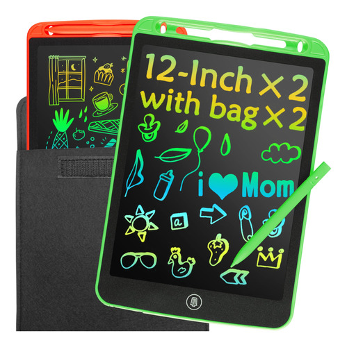 Paquete De 2 Tabletas De Escritura Lcd Para Ninos, Tablero D