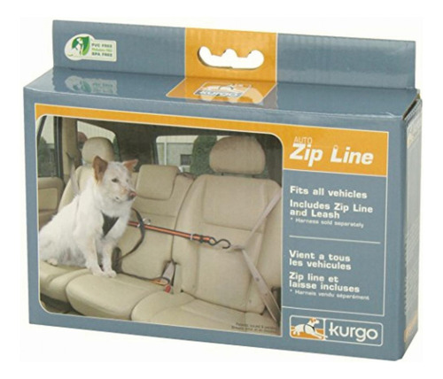Kurgo Leash And Zipline Dog Vehicle Restraint
