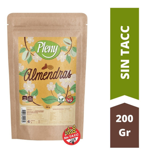 Almendras Peladas Pleny Doypack X 200 G - Sin Tacc