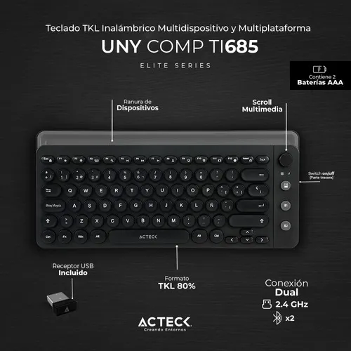 Acteck teclado bluetooth new arrivals