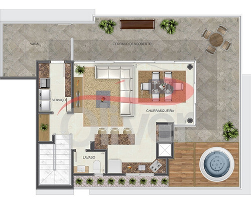 Imagem 8 de 9 de Akkar Residence, Cobertura Duplex, 3 Dormitorios, 3 Vagas De Garagem, Bigorrilho, Curitiba, Paraná - Ap00984 - 33677422