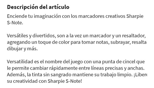 Marcatextos Sharpie® S Note 30 Pza Resaltador Sharpie S Note