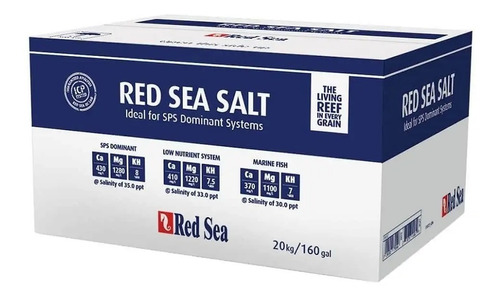 Sal Red Sea Reef 20 Kg Caixa Faz 600l Agua Salgada Reef