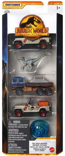 Hot Wheels Pack C/5 Jurassic World Terra E Céu Hbh81