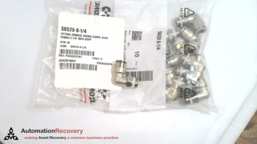 Camozzi S6520-8-1/4 Push-in Elbow Fitting, See Desc #325 Ccf