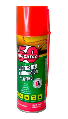 Lubricante Multifuncion En Aerosol 237 Ml Mecanic Industrial