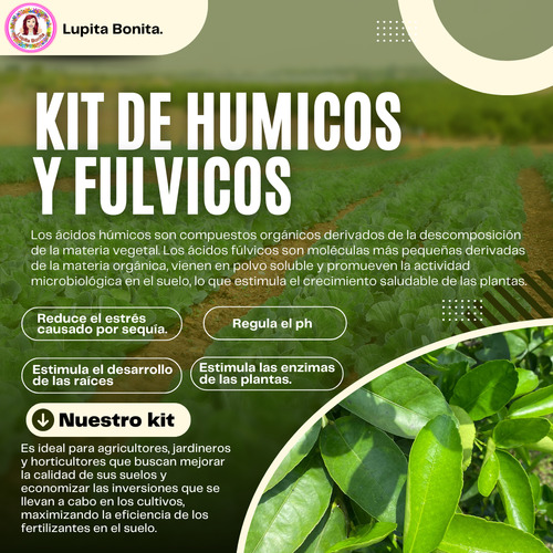 Kit Para Preparar 200l De Ácidos Húmicos Y Fúlvicos Liquidos