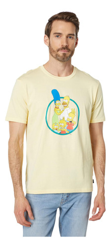 Camiseta De Manga Corta Billabong Simpsons Family Mellow Yel