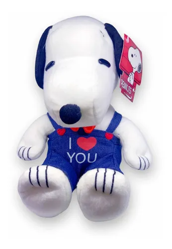 Peluche Snoopy Con Overol San Valentín Peanuts Original