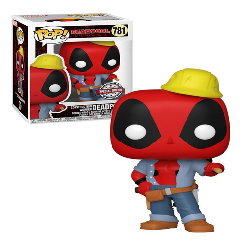 Boneco Funko Pop Construction Worker Deadpool Especial 781