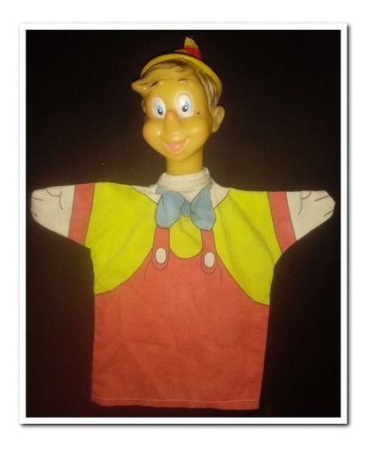 Pinocho, Antiguas Marionetas Cara Goma, 25x20 Cms. Aprox.