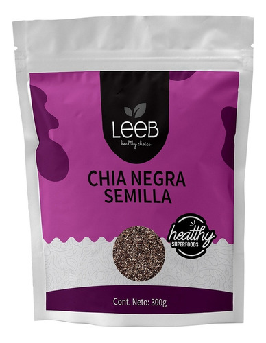 Leeb Chia Negra Pinta Premium Bolsa Con 300 Gramos