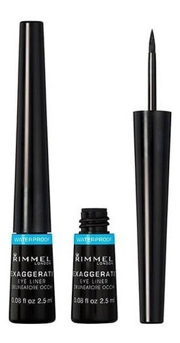 Imagen 1 de 1 de Rimmel Delineador Exaggerate Liquid Eye Wp Black