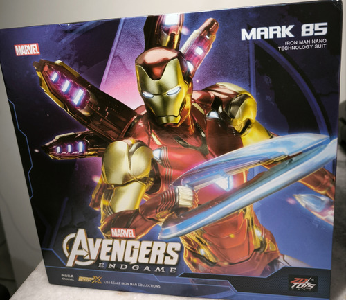 Iron Man Zd Toys Mark 85 Led Completo Avangers End Game
