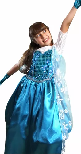 Disfraz Elsa Frozen Princesa Ana Bella Sofia Disney Vestido