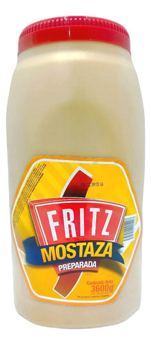 Bulto 4 Aderezo Mostaza Preparada Fritz 3.6kg 0101 Ml.