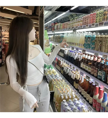 Camiseta De Manga Larga Con Cuello Cuadrado Para Mujer, Otoñ