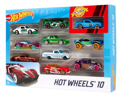 Hot Wheels 10 Carritos Pack Imag Lustrativa Color Multicolor
