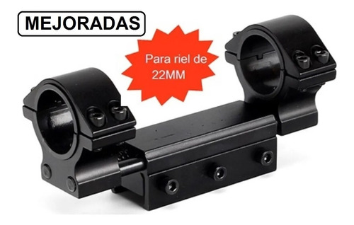 Montura Para Mira Telescópica Anti-recoil Riel 22mm