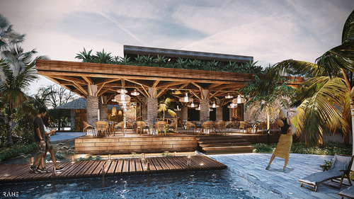 Terreno En Venta En Desarrollo Premium En Sisal Con Club De Playa