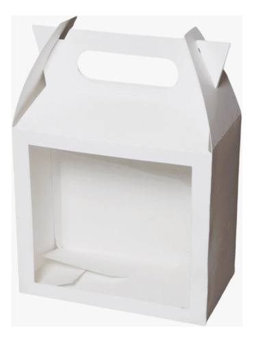 Caja Valijin Blanca Visor 16x17x10 Cm. - Pack X 100 Un.