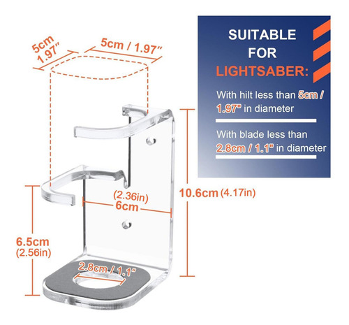 Ha Suporte De Parede Para Sabre De Luz A