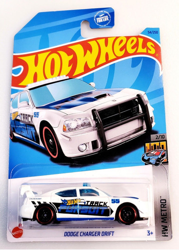 Hotwheels Carro Policia Dodge Charger Drift + Obsequio 