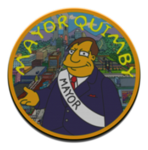 Parche Circular Simpsons Alcalde Diamante M01