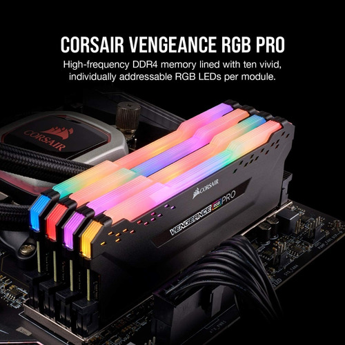 Imagen 6 de 9 de Memoria Ram Vengeance Rgb Pro Sl Ddr4 32gb 2x16gb Corsair