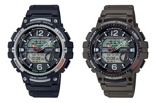 Imagen 2 de 2 de Reloj Casio Fishing Gear Wsc-1250h-3a Sports Gear