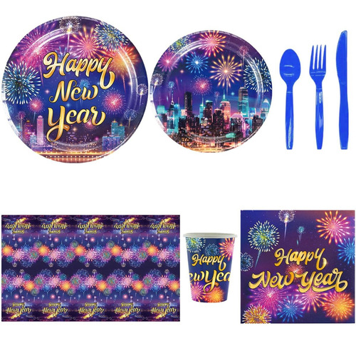 Decoraciones Festividad Año Nuevo, Mxnyz-003, 3 Kits De Año