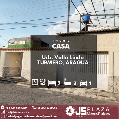 Imagen 1 de 14 de Venta Espectacular Casa En Valle Lindo Turmero 04248867259