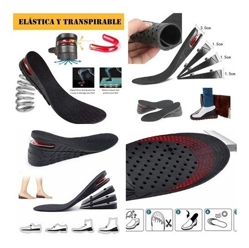 Imagen 1 de 5 de Plantilla Ortopédica Ajustable Deportiva Silicon Gel Calzado