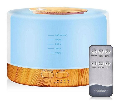 Humidificador Ultrasónico 500 Purificador Aromaterapia Hm13