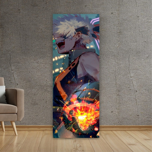 Imagen 5 de 8 de Cuadro Grande De Anime Boku No Hero Bakugo Katsuki
