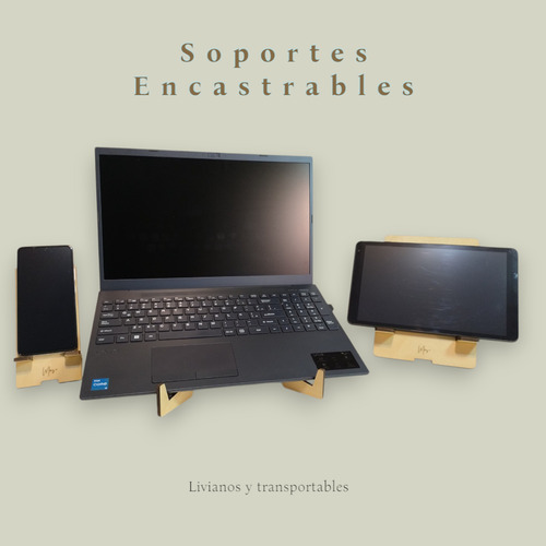 Kit Atril Soporte Porta Celular Porta Notebook Porta Tablet